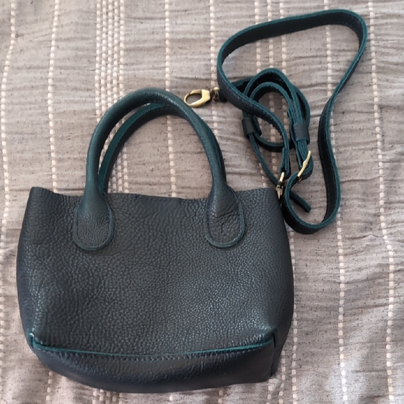 Portland Leather Handbags - Portland Leather Small Raindrop - Boreal